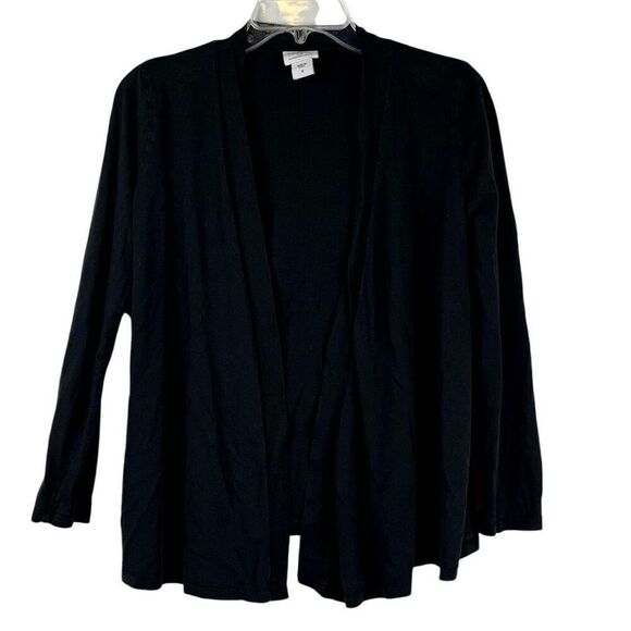 Oh Baby By Motherhood Black Long Sleeve Open Front Cardigan Small - Picture 1 of 7